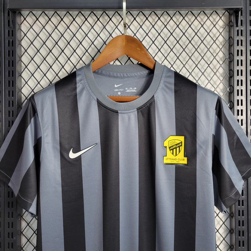 Camisa Al-Ittihad Third III 2023/24 Nike Torcedor Masculina - Cinza