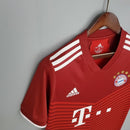 Camisa Bayern de Munique Home I 2021/22 Adidas Torcedor Masculina - Vermelha