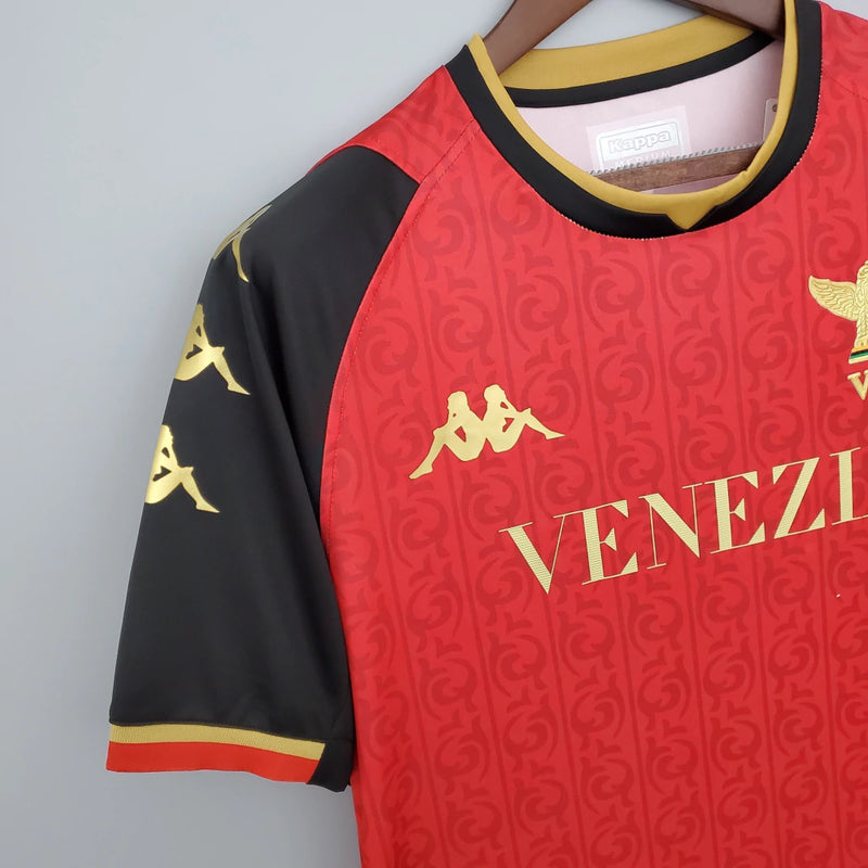 Camisa Venezia 2021/22 Goleiro Kappa Torcedor Masculina - vermelha