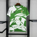 Camisa Real Betis 2025/26 Edição Naruto Torcedor Masculina verde e branco frente completa