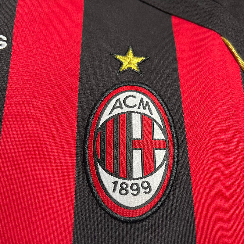 Camisa Retrô Milan 2006/2007 - Adidas Masculina - Vermelha e preta