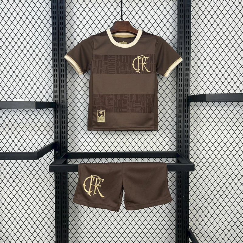Kit Infantil Flamengo edição 'Consciência Negra' 2024/25 Torcedor Adidas