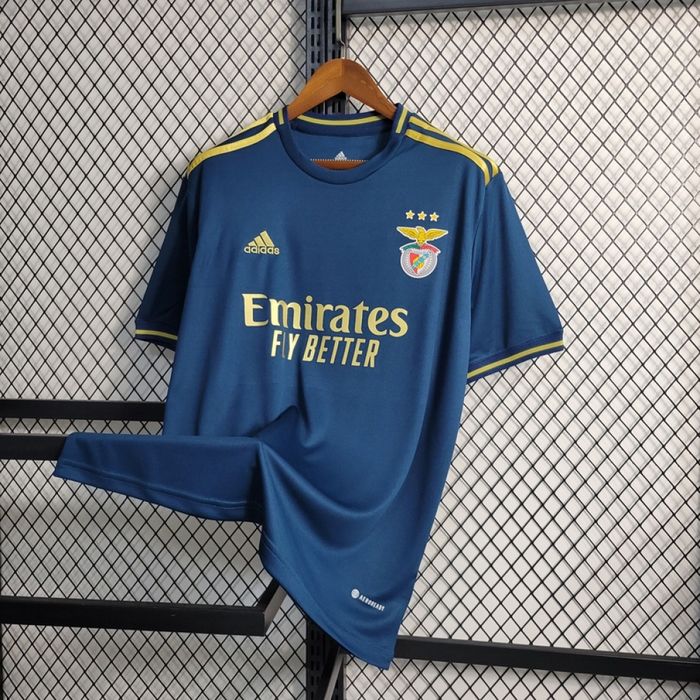 Camisa Benfica 2023/24 Adidas  Torcedor Masculina Edição Comemorativa - Azul