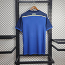 Camisa Argentina Away II 2014/15 Adidas Retrô Masculina azul marinho com detalhes celestes e dourados, modelo torcedor retrô de manga curta