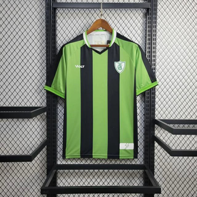 Camisa América Mineiro Home 2024/25 Adidas Torcedor Masculina verde e preta com escudo do América 

