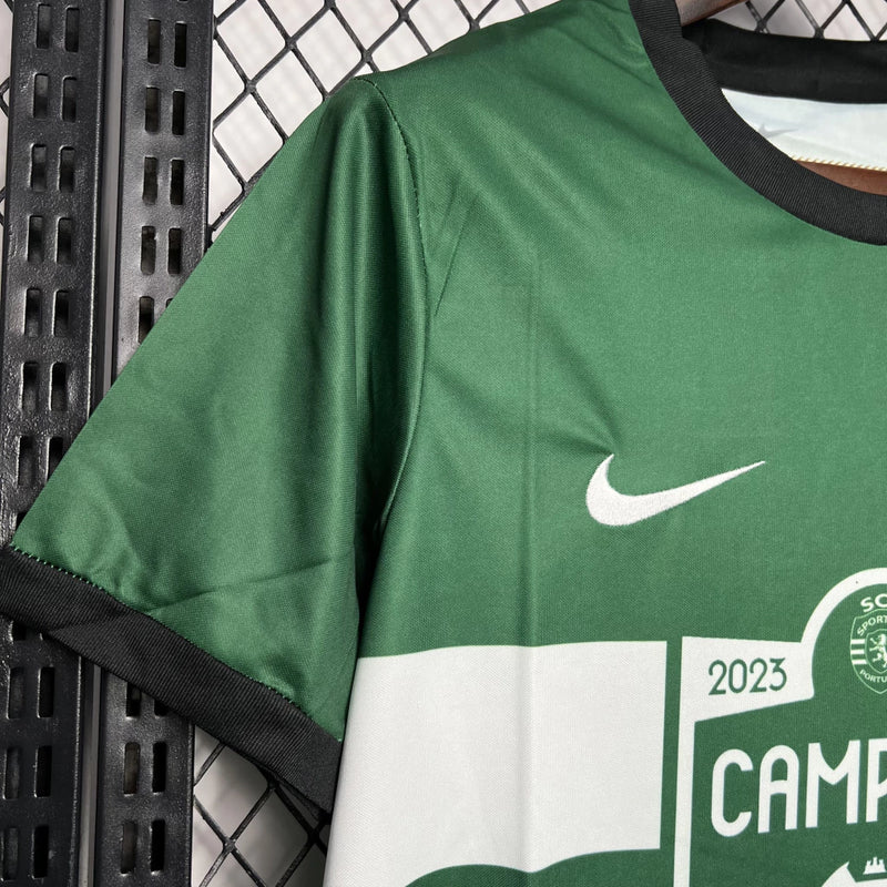 Camisa Sporting 'Edição Comemorativa Campeões' 2023/24 Nike Torcedor Masculina