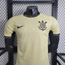 Camisa Corinthians Third 2023/24 Nike jogador masculina amarela com escudo 3D e tecnologia dri-fit adv