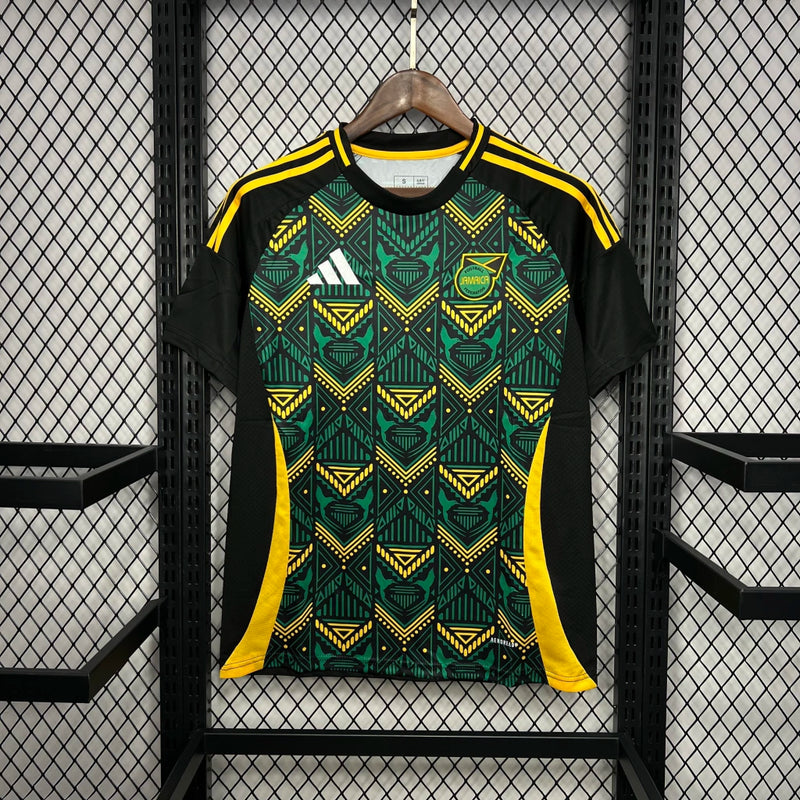 Camisa Jamaica Away II 2024/25 Adidas Torcedor Masculina verde, uniforme alternativo da seleção jamaicana, design vibrante, tecido leve e respirável, corte masculino."
camisa Jamaica Away 2024/25 verde
camisa Adidas Jamaica torcedor
camisa seleção Jamaica masculina
uniforme alternativo Jamaica 2024