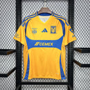 Camisa Tigres Home I 2024/25 Adidas Torcedor Masculina Amarela, uniforme vibrante, escudo bordado, tecido leve e respirável, conforto e estilo para torcedores"