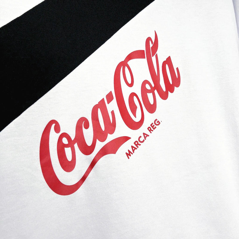 "Camisa Vasco Away II 1989/90 Finta Retrô Masculina listras pretas e brancas com escudo bordado, gola redonda, tecido leve e confortável para torcedores e colecionadores"