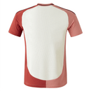 Camisa Olympique de Lyon Third III 2024/25 Nike Torcedor Masculina na cor bege, com escudo do clube bordado no peito esquerdo, logo da Nike no lado direito, gola careca e design moderno em tecido tecnológico Dri-FIT.