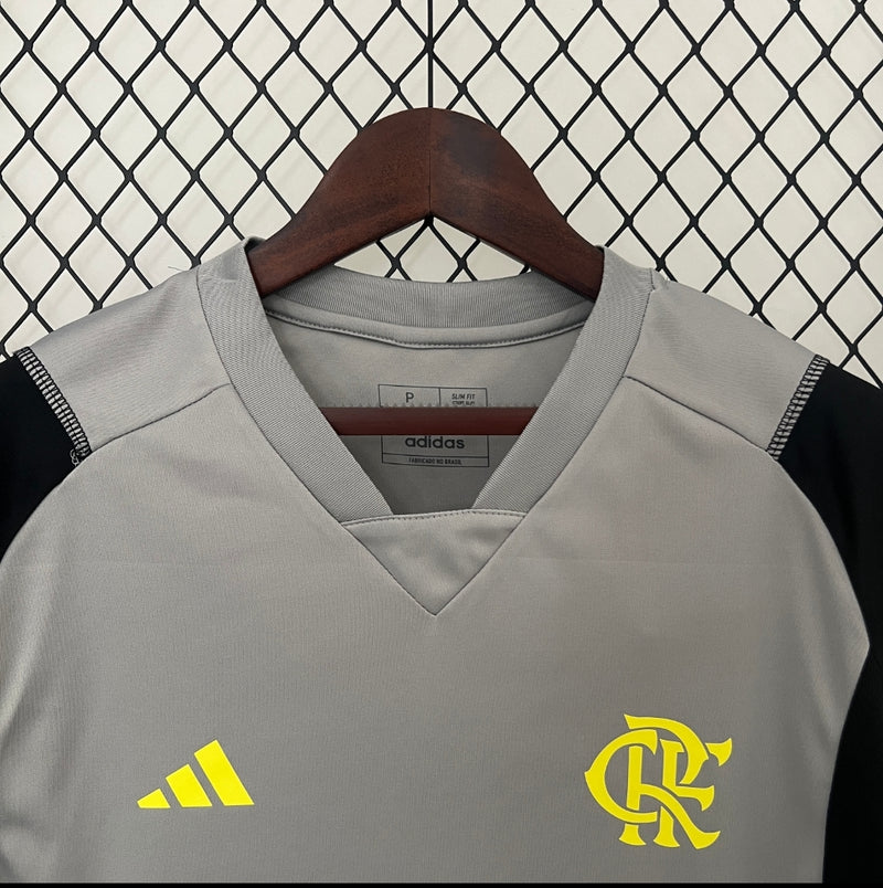 Camisa flamengo Treino 2024/25 Adidas Torcedor Masculina - cinza