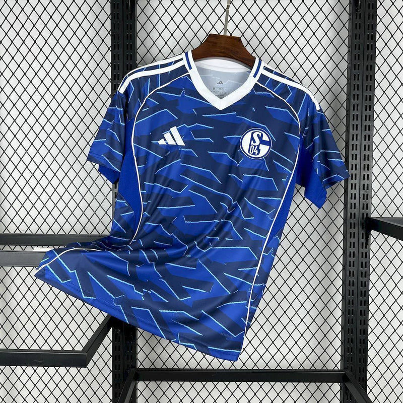 Camisa Schalke 04 Home I 2025/26 Adidas Torcedor Masculina - Azul