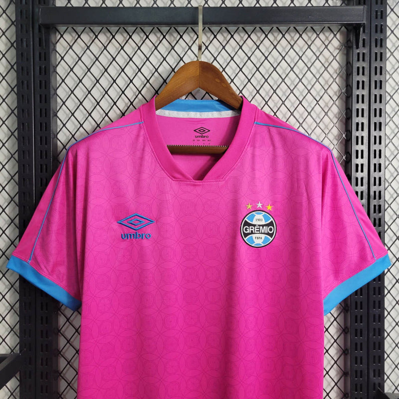 Camisa Grêmio 2023/24 edição especial Outubro Rosa Torcedor Masculina