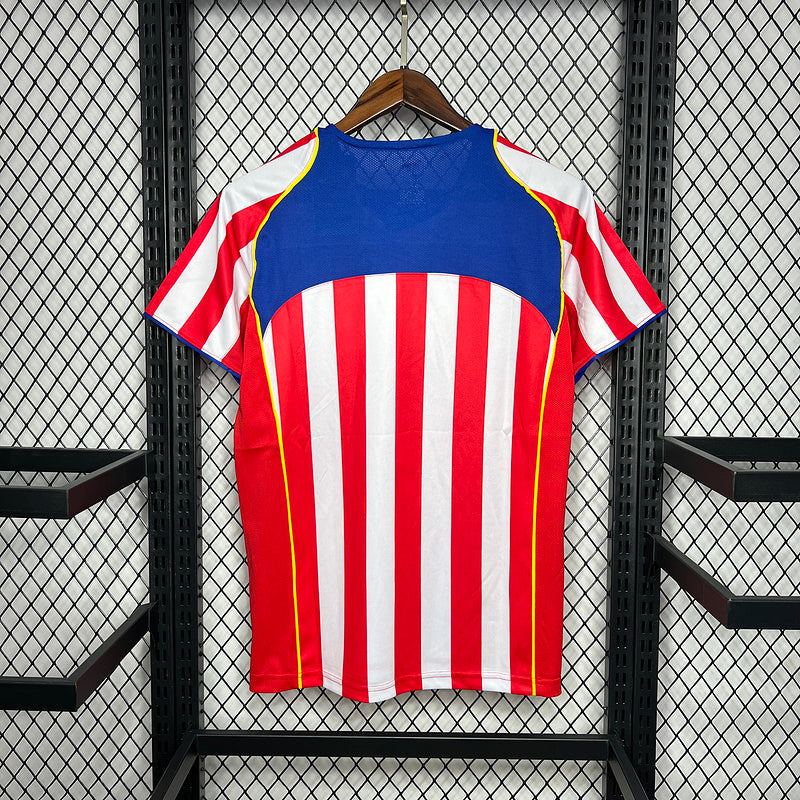Camisa Retrô Atlético De Madrid 2004/05 - vermelha e branca