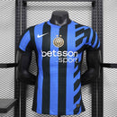 Camisa Inter de Milão Home I 2024/25 Nike Jogador Masculina - Azul e Preta