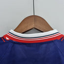 Camisa Universidad de Chile Home I 1996/97 retrô masculina azul, gola e mangas clássicas, design histórico anos 90, perfeita para torcedores e colecionadores de futebol chileno"