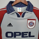 Camisa Bayern de Munique II Away 1998/99 Adidas Retrô Masculina - Cinza