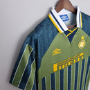 Camisa de Milão Away II 1995/96 Umbro Retrô Masculina - Verde