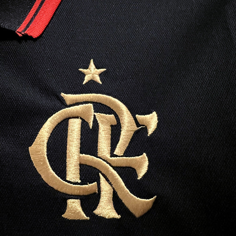 Camisa Polo Flamengo 2023/24 Adidas Torcedor Masculina - preta