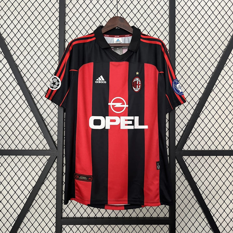 Camisa Milan Home (1) 2000/01 Adidas Retrô Masculina