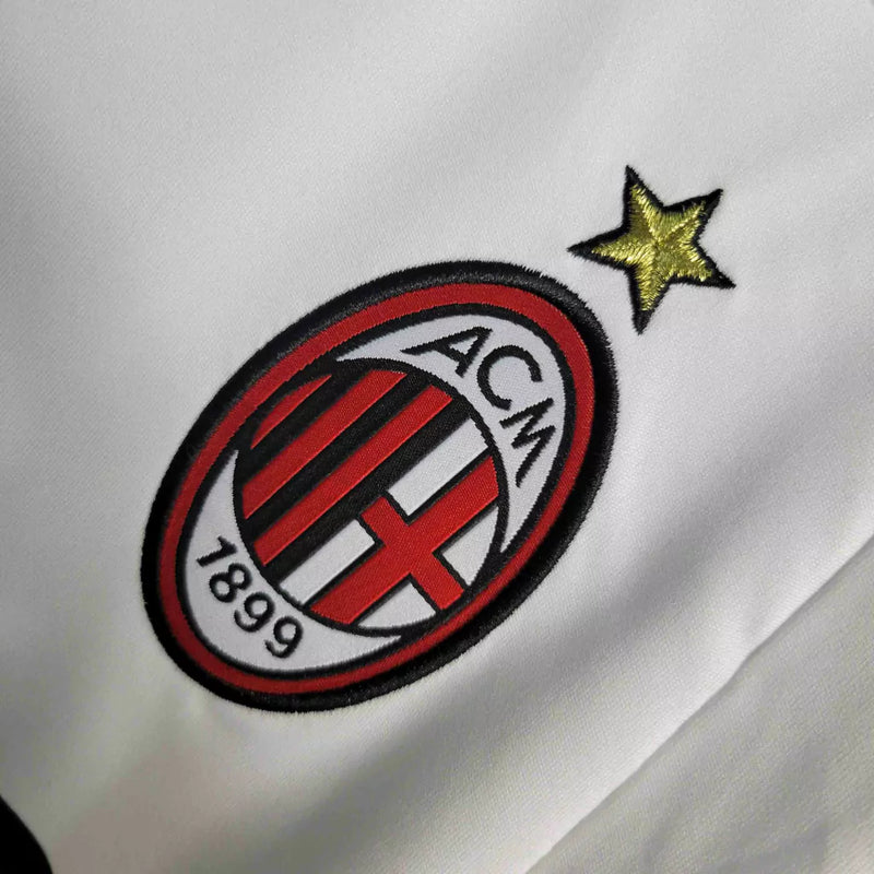 Camisa Retrô Milan 2007/08 Adidas Torcedor Maaculina -Branco