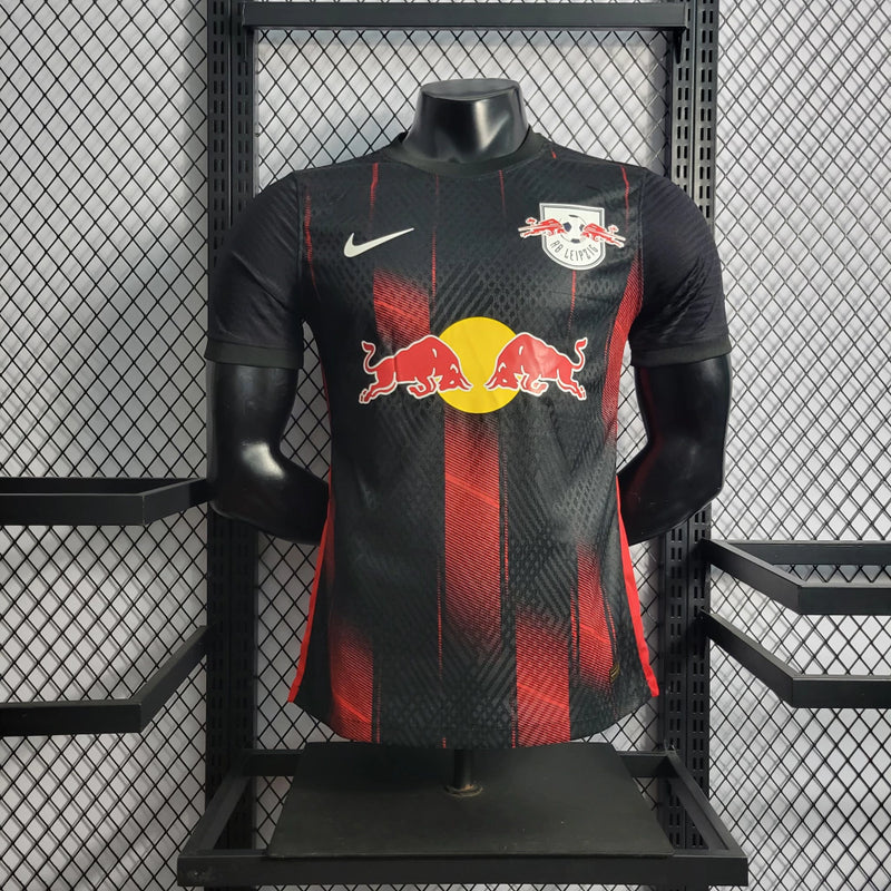 Camisa RB Leipzig Away II 2022/23 Nike Jogador Masculina - Preta e Vermelha