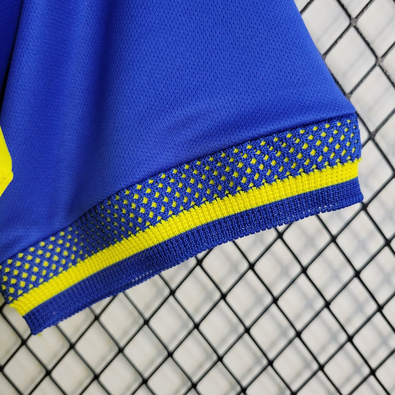 Camisa Al-Nassr Home 2022/23 Torcedor Masculina amarela da Adidas, modelo titular do time saudita, uniforme de futebol confortável em poliéster respirável, ideal para jogos, colecionadores e fãs do clube árabe.