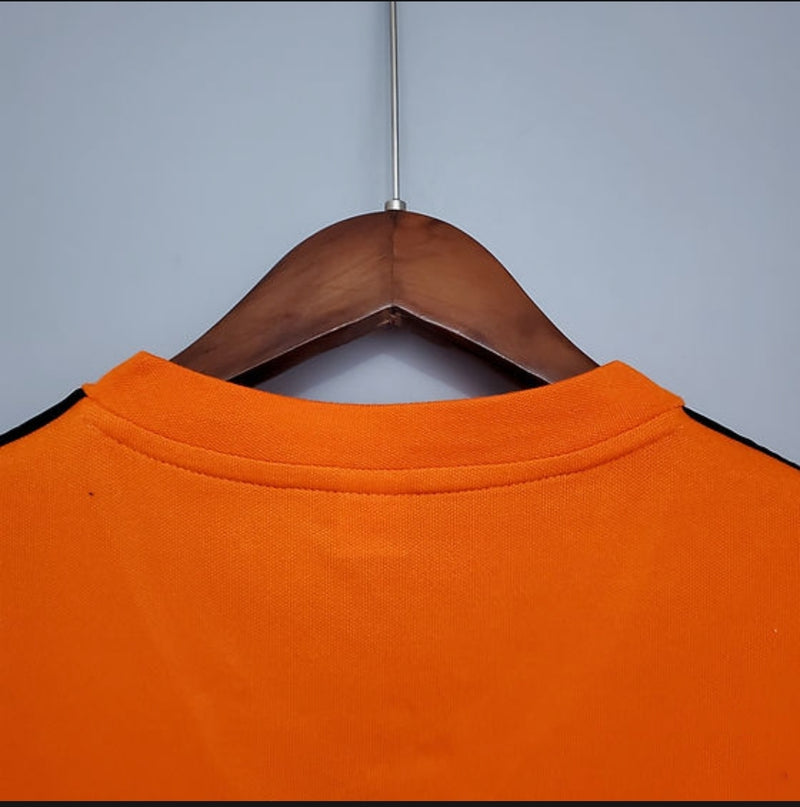 Camisa Holanda Retrô Home 1974 Torcedor Masculina - laranja