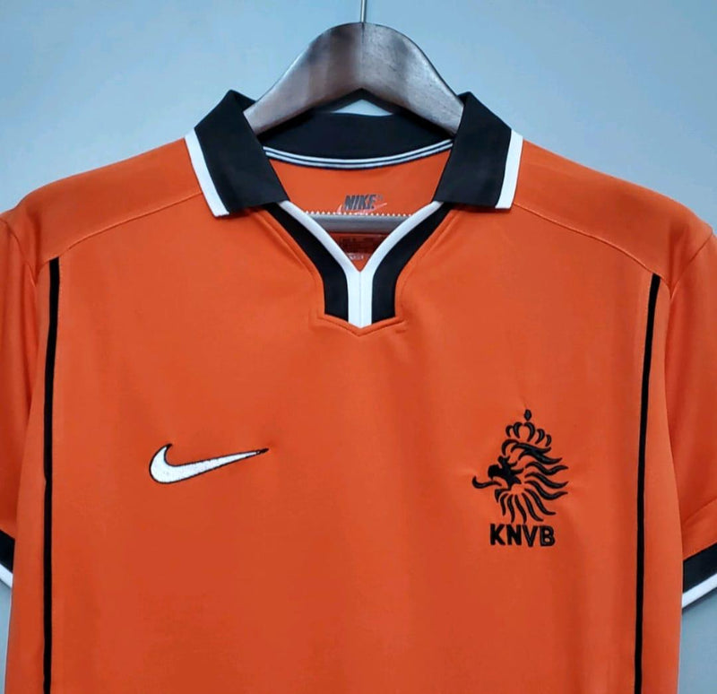 Camisa Retrô seleção Holanda Home I 1998 Torcedor Masculina - Laranja