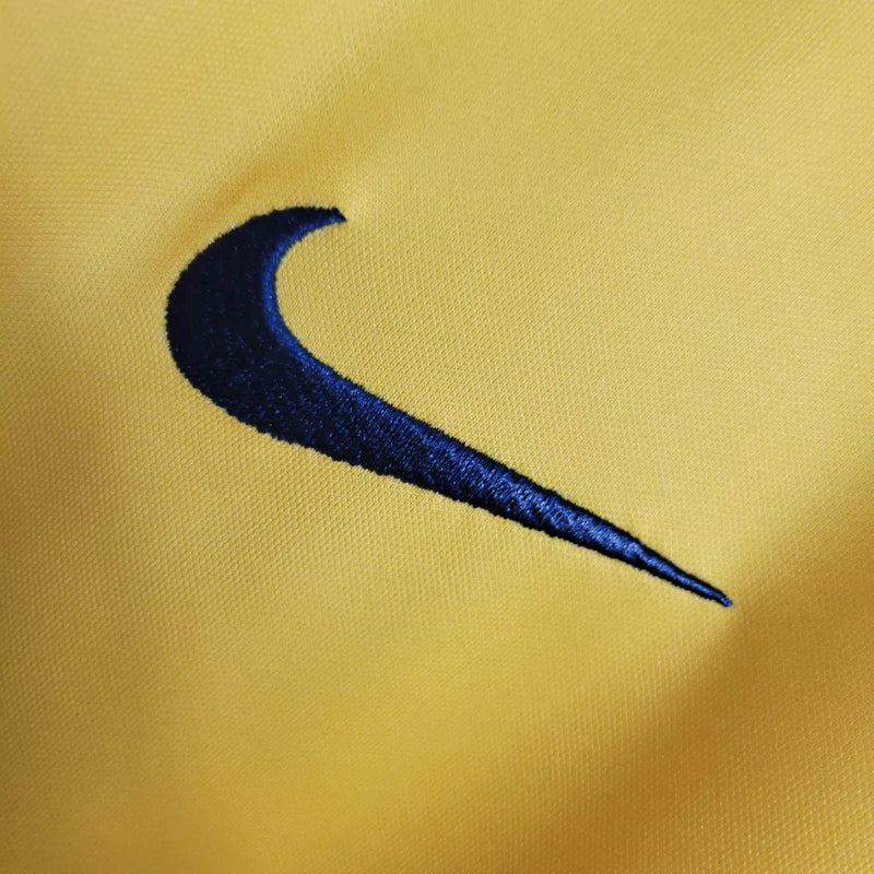 Camisa Club América Home I 2000/01 Nike Retrô Masculina Amarela, uniforme histórico anos 2000, futebol mexicano, coleção retrô das Águias"