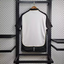 Camisa Manchester United "Dupla Face" Centenário Liga Inglesa 2001/02 Retrô Umbro - Branca e Dourada