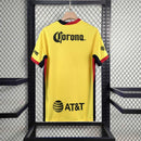 Camisa Club América Home 2024/25 Masculina para torcedor, amarela com detalhes em azul, modelo oficial do clube mexicano, ideal para fãs do Club América