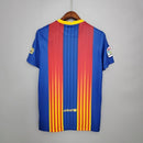 Camisa Barcelona Fourth IV 2020/21 Nike Retrô Masculina - Grená e Azul
