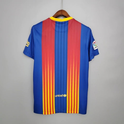 Camisa Barcelona Fourth IV 2020/21 Nike Retrô Masculina - Grená e Azul