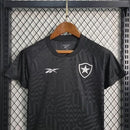 Kit Infantil Botafogo Away (2) 2023/24 Reebok – uniforme oficial completo com camisa, shorts e meião, tecido leve e confortável, ideal para pequenos torcedores alvinegros."