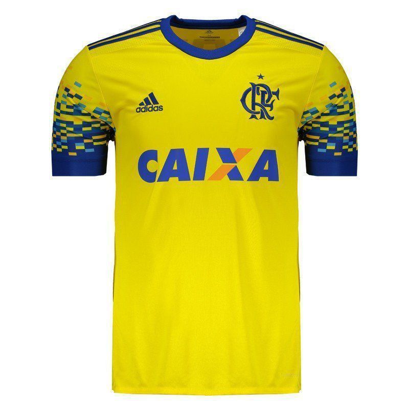 Camisa Flamengo III 2017/18 Adidas Torcedor Masculina - amarela