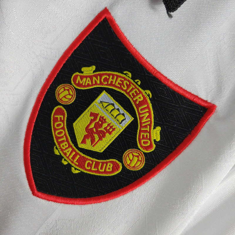Camisa Manchester United II Retrô 1998/99 umbro Torcedor masculina - branca