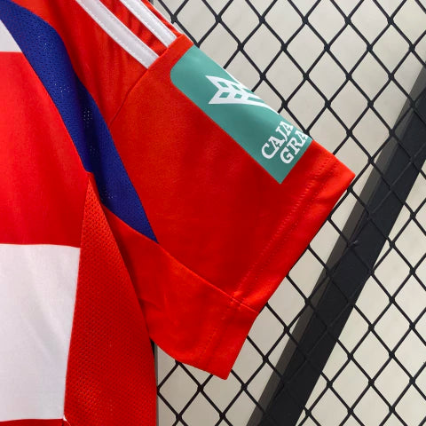 Camisa Granada Home I 2024/25 Adidas Torcedor Masculina - Vermelha e Branca