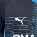 Camisa Olympique Marseille Away II 2025/26 Puma Torcedor Masculina Azul, com tecnologia dryCELL, escudo do OM aplicado e design moderno inspirado no Mediterrâneo.”