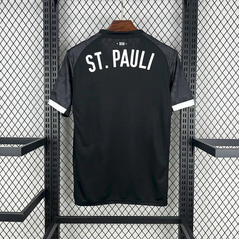 Camisa St. Pauli Third III 2025/26 Puma Torcedor Masculina - Preta
