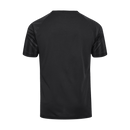 “Camisa Dinamarca Third III 2022/23 Hummel Torcedor Masculina, preta, com escudo da seleção dinamarquesa e logo Hummel em destaque, feita em tecido leve e respirável, modelo masculino com caimento confortável, ideal para jogos e uso casual.”