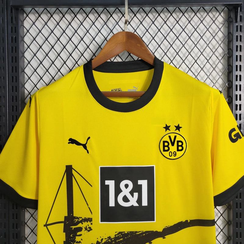 Camisa Borussia Dortmund Home (1) 2023/24 Puma Torcedor Masculina