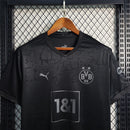 Camisa Borussia Dortmund 'Blackout' 2023/24 Puma Torcedor Masculina - Preta