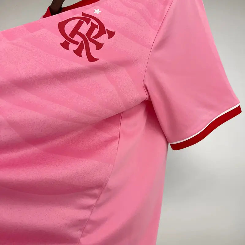 Camisa Flamengo 2023/24 Edição  "Outubro Rosa" Torcedor Masculina - Rosa