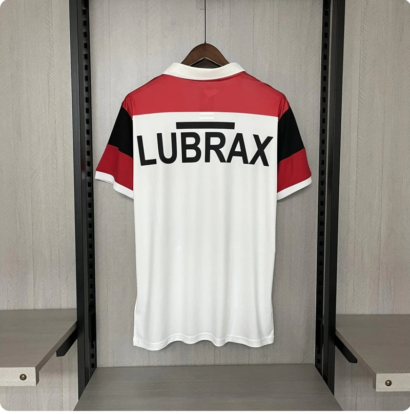 Camisa flamengo II Away 1986/87 Adidas Torcedor Masculina  - branca