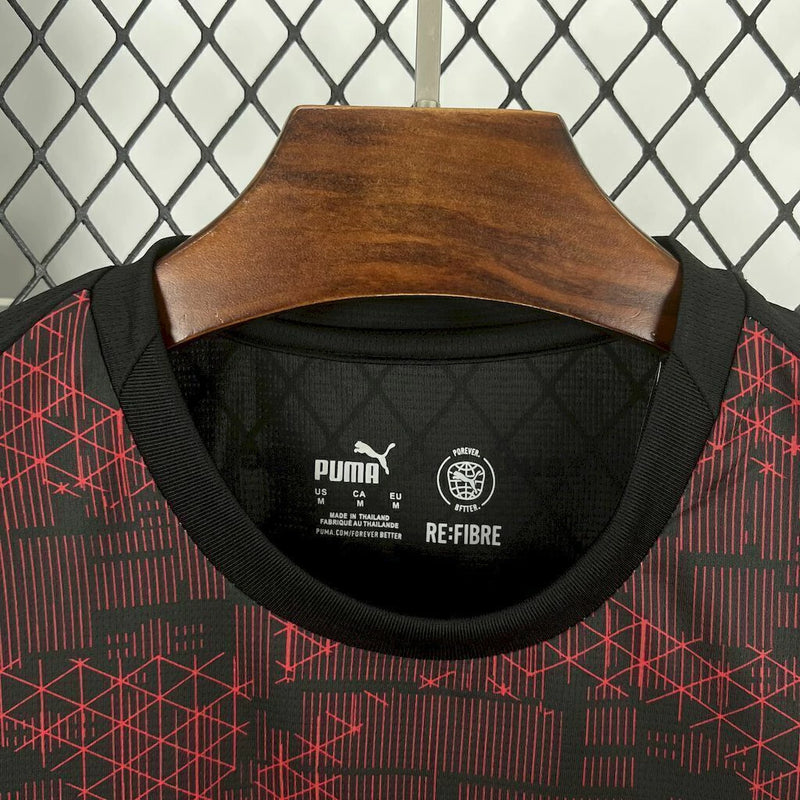 Camisa RB Leipzig Third III 2025/26 Puma torcedor  Masculina - Preta