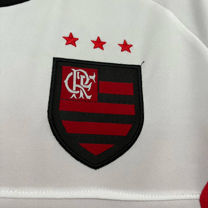 Camisa Flamengo Retrô Away (2) 2001/02 Nike Torcedor Masculina Branco/Vermelho