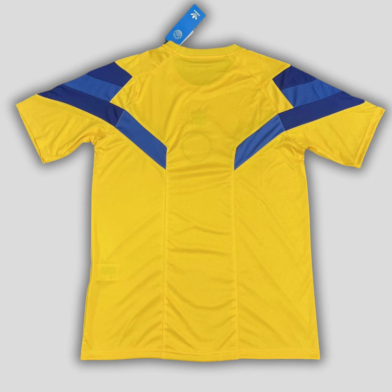 Camisa Tigres Origens 2025/26 Adidas Torcedor Masculina Amarela, uniforme do clube mexicano, escudo bordado, conforto e estilo para torcedores, futebol mexicano"