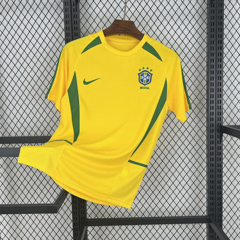 Camisa Retrô 2002 Seleção Brasileira I Nike Masculina - Amarela